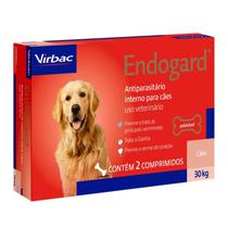 Endogard Para Cães Até 30Kg Virbac - 2 Comprimidos