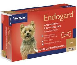 Endogard Vermífugo Cães 2,5Kg 2 Comprimidos - Virbac