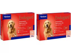 Endogard Vermifugo para Cães 30 Kg -2 compri - Combo 2 Unidades - Virbac