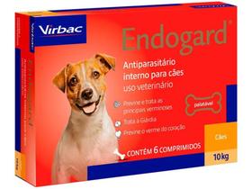 Endogard Virbac Cães 10kg - 6 Comprimidos