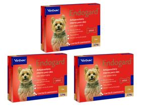 Endogard Virbac Cães 2,5kg - 6 Comprimidos - 3 Unidades