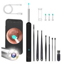 Endoscópio Auricular Sem Fio com Câmera LED Kit 8 Endoscópio Auricular Sem Fio com Câmera LED Kit 8