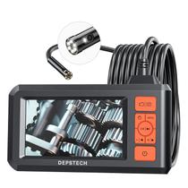 Endoscópio industrial DEPSTECH com lente dupla 1080P 7,9 mm laranja