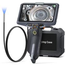 Endoscópio Industrial Ultra Fino Teslong 3,9mm com Luzes, Tela IPS de 6" e Cabo Flexível Impermeável de 1,5m para Inspeção Automotiva com Bateria de 6000mAh