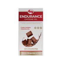 Endurance Caffeine Gel Sabor Chocolate Belga CX/12 Sachês Vitafor