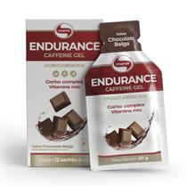 Endurance Caffeine Gel Vitafor Caixa 12 sachês Chocolate Belga