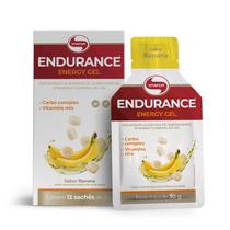 Endurance Energy Gel Carboidrato de Rápida Absorção 12 Sachês 30g Vitafor