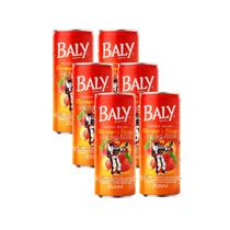 Energético Baly Morango e Pêssego 250ml Pack 6 Latas