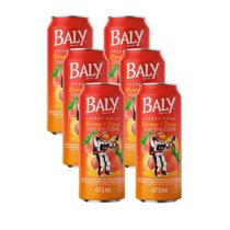 Energético Baly Morango e Pêssego 473ml Pack 6 Latas