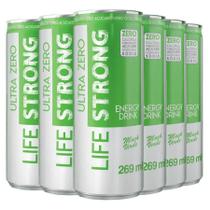 Energético Life Strong Energy Drink 6 Unidades Maça Verde