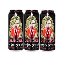 Energético Monster Bad Apple 500Ml Importado Kit com 3 Energético Monster Bad Apple 500Ml Importado Kit com 3