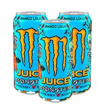 Energético Monster Energy Juice Mango Loco 473ml Kit com três unidades