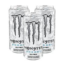 Energético Monster Energy Ultra com 473ml Kit com três unidades