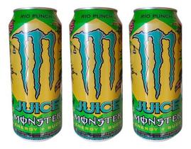 Energético Monster Juice Rio Lata 473ml Novidade - Kit 3un