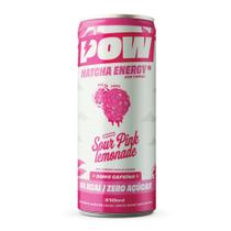 Energético Pow Matcha Energy Sabor Sour Pink Lemonade Zero Açúcar 310ml