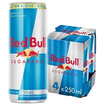Energético Red Bull Sugar Free 250ml (4 Unidades)