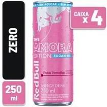 Energético Red Bull Sugar Free Amora Lata 250ml Caixa C 4 Un Energético Red Bull Sugar Free Amora Lata 250ml Caixa C 4 Un