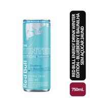 Energético Sem Açúcar Red Bull Blueberry e Baunilha 250 ml 24 latas Energético Sem Açúcar Red Bull Blueberry e Baunilha 250 ml 24 latas