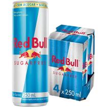 Energético sem açúcar Red Bull Energy Drink SugarFree 250ml x 4
