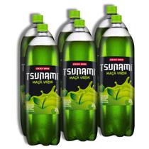 Energético Tsunami Maça Verde Pet 2 litros - Pack 6 garrafas pet 6x2000ml