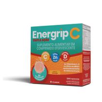 ENERGRIP C, D E Zn - TRIPLA ACAO COM 30 COMPRIMIDOS EFERVESCENTES
