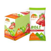 Energy Chews Probar Bolt, morango orgânico, 12 unidades