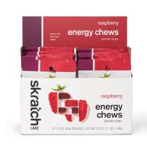 Energy Chews Skratch Labs Framboesa (pacote com 10) Sem glúten