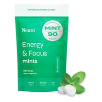Energy & Focus Mints NeuroGum Spearmint 90 peças Energy & Focus Mints NeuroGum Spearmint 90 peças