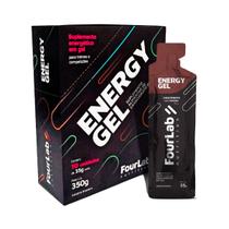 Energy Gel com Cafeína Chocomenta CX/10 Sachês Fourlab Nutrition