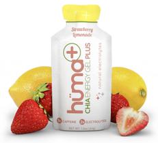 Energy Gel HÜMA Chia Plus Limonada de Morango 12x25ml com cafeína