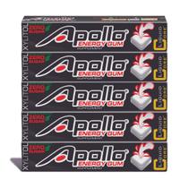 Energy Gum Liquid Core Apollo 80 mg de cafeína, 5 pacotes x 5 Energy Gum Liquid Core Apollo 80 mg de cafeína, 5 pacotes x 5