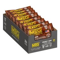 Energy Gum MEG Sabor de canela com 100 mg de cafeína, pacote com 24