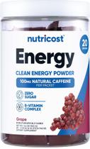 Energy Powder Nutricost Clean Energy Sabor Uva 20 porções