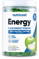 Energy Powder Nutricost Clean Green Apple 100mg de cafeína