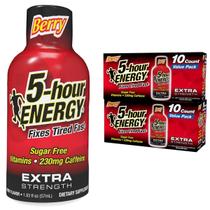 Energy Shot de 5 horas ENERGY Extra Strength Berry 57 ml, pacote com 20