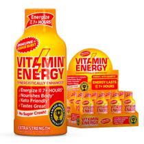 Energy Shot Vitamin Energy Immune+ Extra Strength 57 ml, pacote com 12
