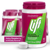 Energy Tablets Lift Glicose Framboesa de Ação Rápida 50 ct x 6