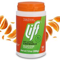 Energy Tablets Lift Glucose de Ação Rápida Laranja 50 Comprimidos