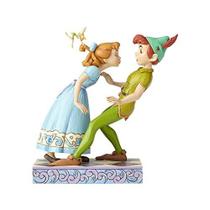 Enesco Disney Traditions por Jim Shore 65º Aniversário Peter Pan e Wendy Stone Resin, Estatueta de 7,4", 7,4 polegadas, Multicolor