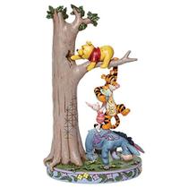 Enesco Disney Traditions por Jim Shore Winnie The Pooh e Amigos em Estatueta de Árvore, 8,75 Polegadas, Multicolor