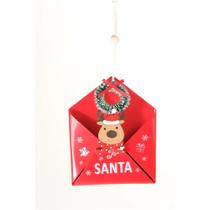 Enf pend carta noel sort vrm/bco 12cm () c/1 un 1079782 Enf pend carta noel sort vrm/bco 12cm () c/1 un 1079782