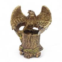 Enfeite Águia Dourada com Brilho Porta Decoração 14 cm - Flash
