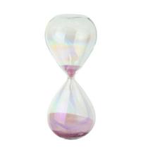 Enfeite Ampulheta de Vidro 15 Minutos 16 cm Cristal Color Enfeite Ampulheta de Vidro 15 Minutos 16 cm Cristal Color