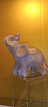 Enfeite animal elefante de resina decorativo 28cm Enfeite animal elefante de resina decorativo 28cm