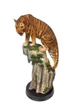 Enfeite Animal Tigre De Resina Decorativo 36Cm Enfeite Animal Tigre De Resina Decorativo 36Cm