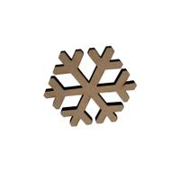 Enfeite/ Aplique Floco de Neve 12cm mdf 9mm- Jeito Próprio Artesanato