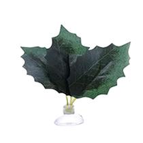 Enfeite aquário Aquam planta folha de descanso peixe Betta