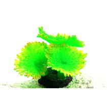 Enfeite Aquario Soma Coral Mushroom Spotted Verde 04