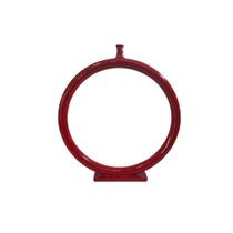 Enfeite Argola em Resina Cor Vermelho Tamanho 31 Alt x 28 cm Enfeite Argola em Resina Cor Vermelho Tamanho 31 Alt x 28 cm