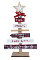 Enfeite Árvore de Natal Madeira 36cm - Wincy